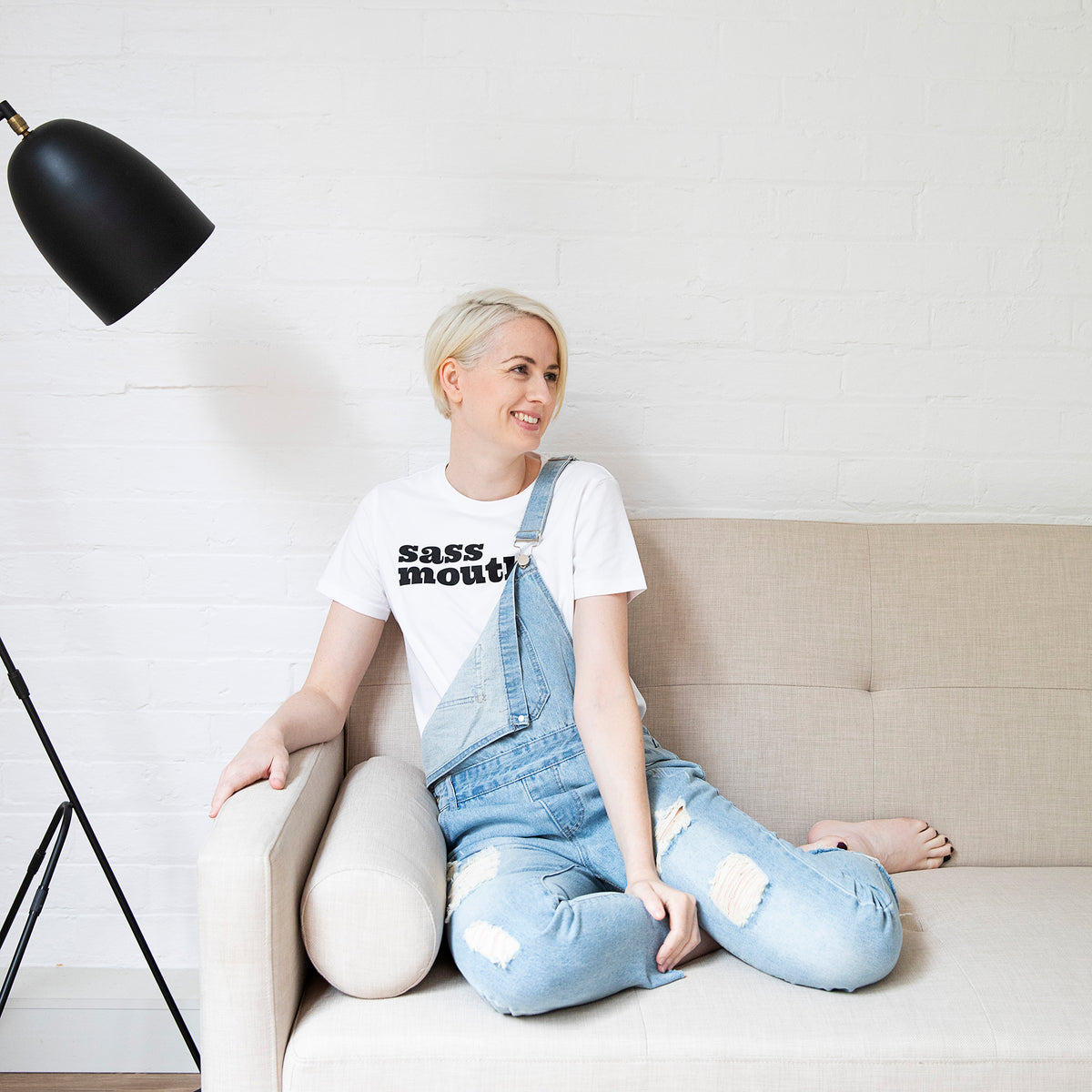 Slightly Shirtee Sass Mouth Slogan Tee