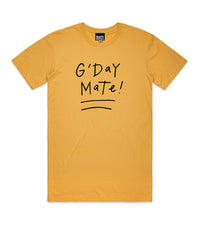 G'day Mate tee (Men's) - Mustard