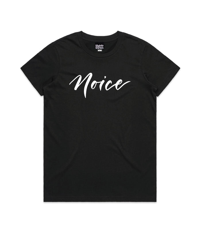 Noice tee (Ladies) - Black
