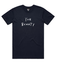 You Beauty tee (Men's) - Indigo
