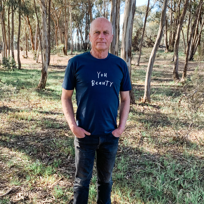 You Beauty tee (Men's) - Indigo